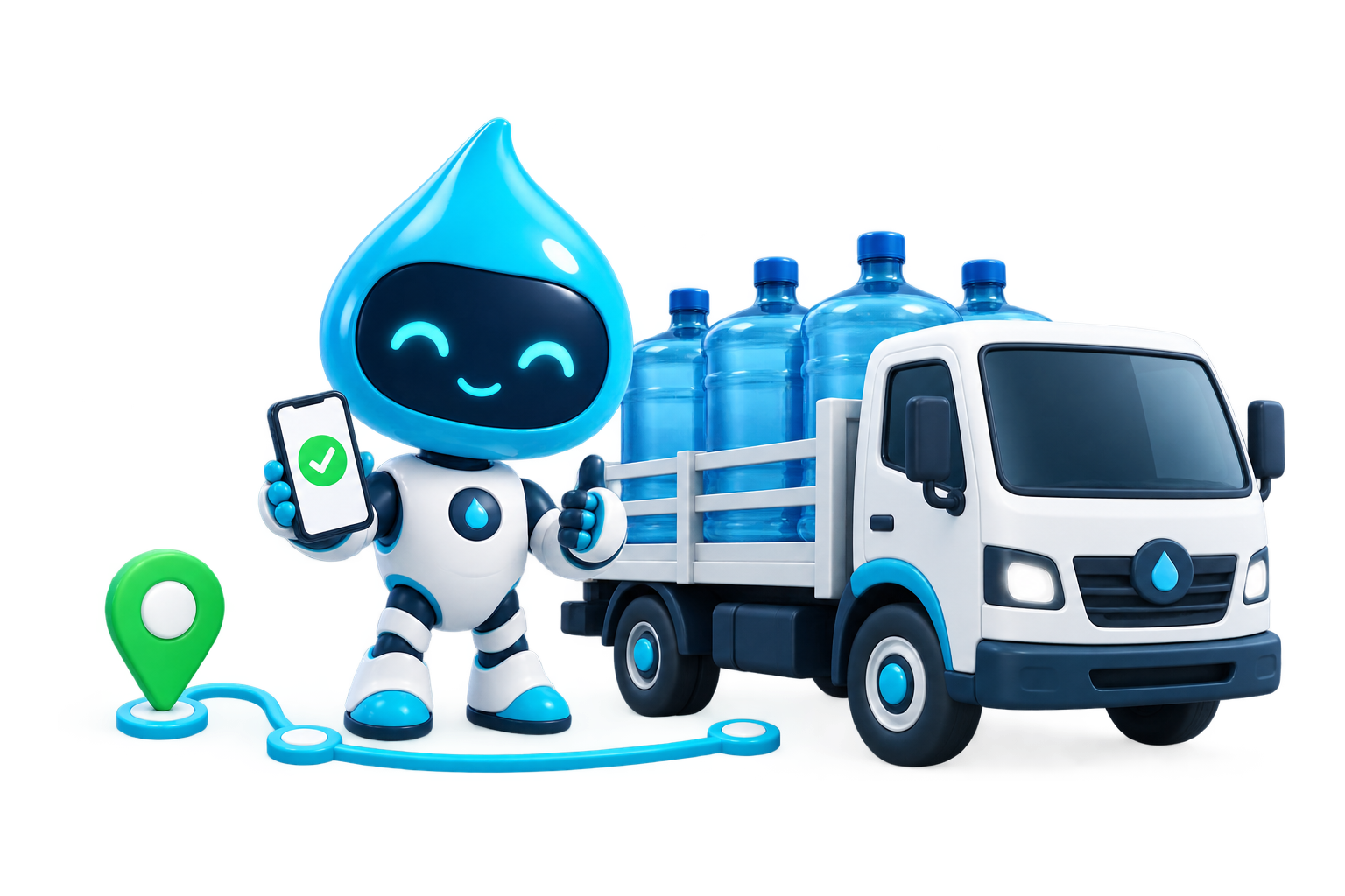 AquaBot para distribución de agua